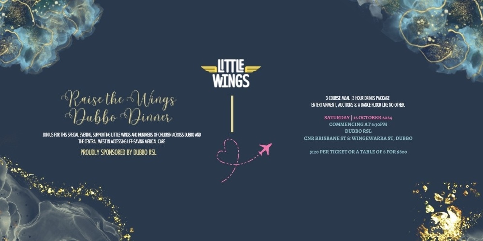 Banner image for Raise The Wings Dubbo Dinner