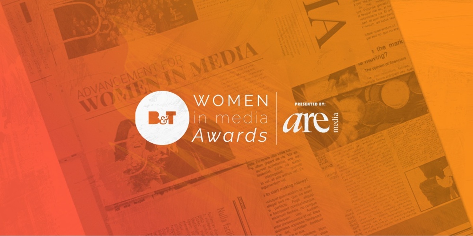 Banner image for B&T Women in Media Awards 2023, presented by Are Media 