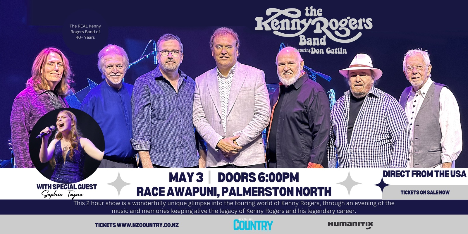 Banner image for Kenny Rogers Band NZ Tour Palmerston North