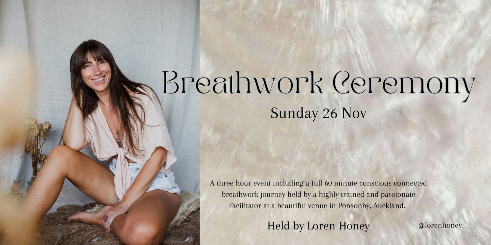 Banner image for Breathwork Ceremony, 26 Nov, Auckland