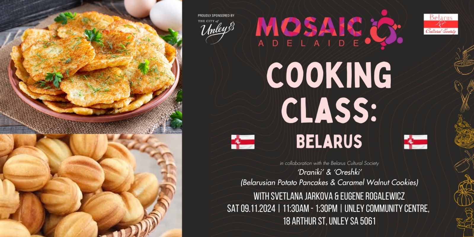 Banner image for MOSAIC Cooking Class: Belarus