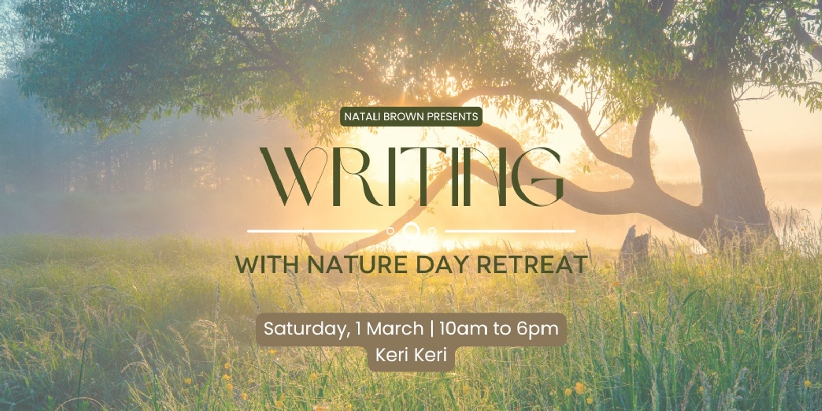 Banner image for Writing with Nature Day Retreat with Natali Brown