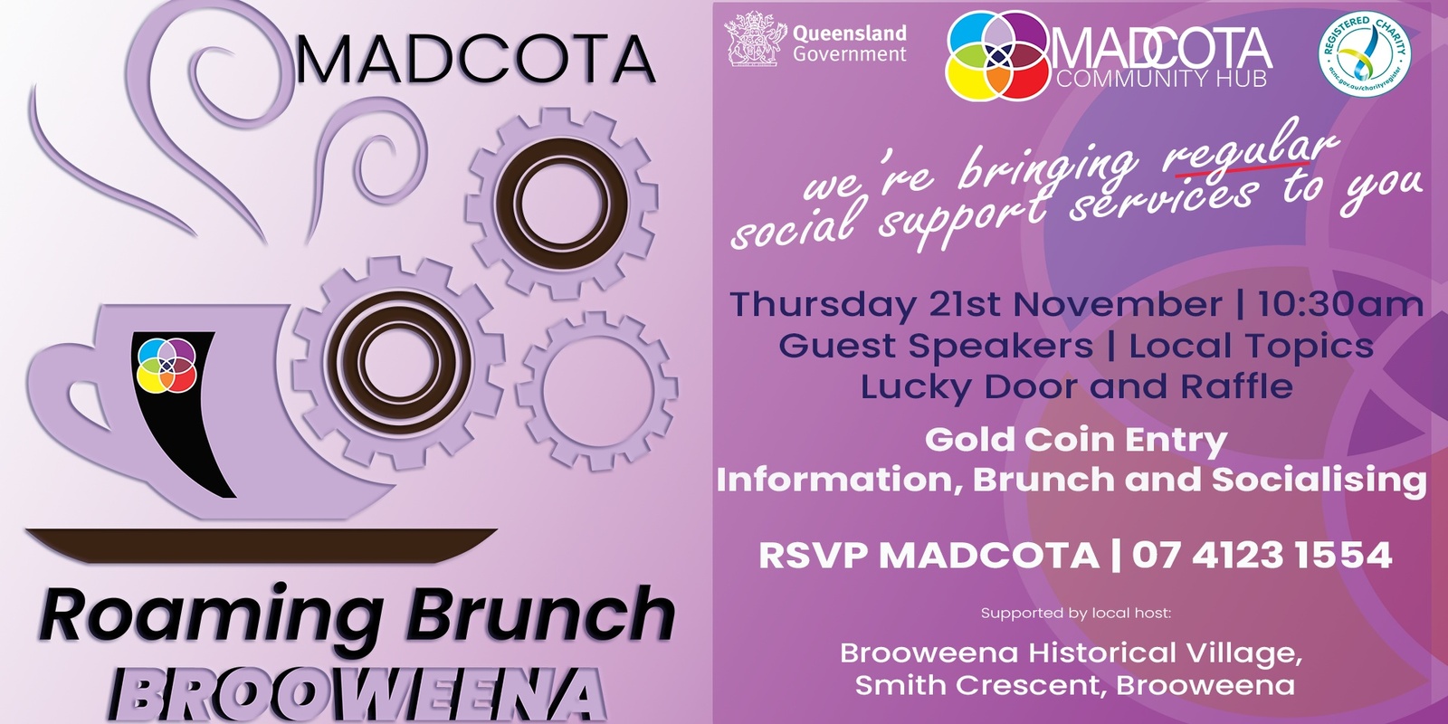 Banner image for MADCOTA Roaming Brunch - BROOWEENA