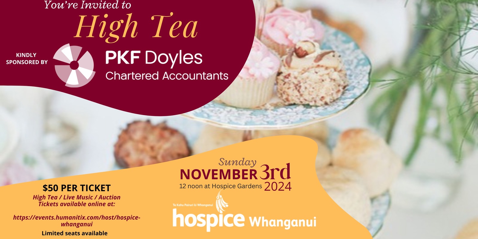 Banner image for PKF Doyle & Associates 'High Tea at Hospice'