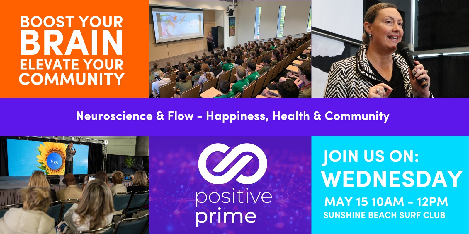 Banner image for Neuroscience & Flow - Happiness, Health & Community 