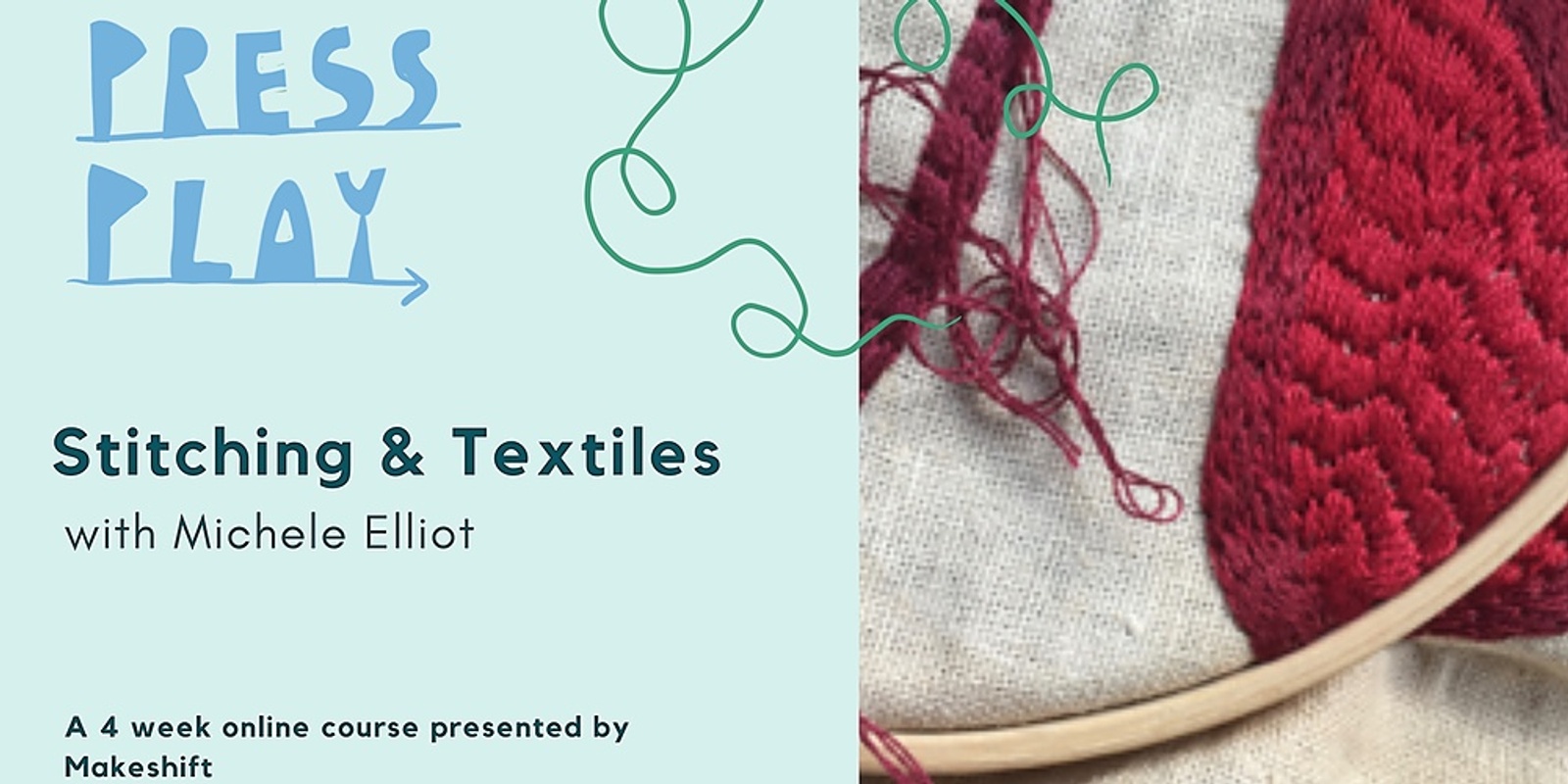 Banner image for Press Play: Stitching & Textiles