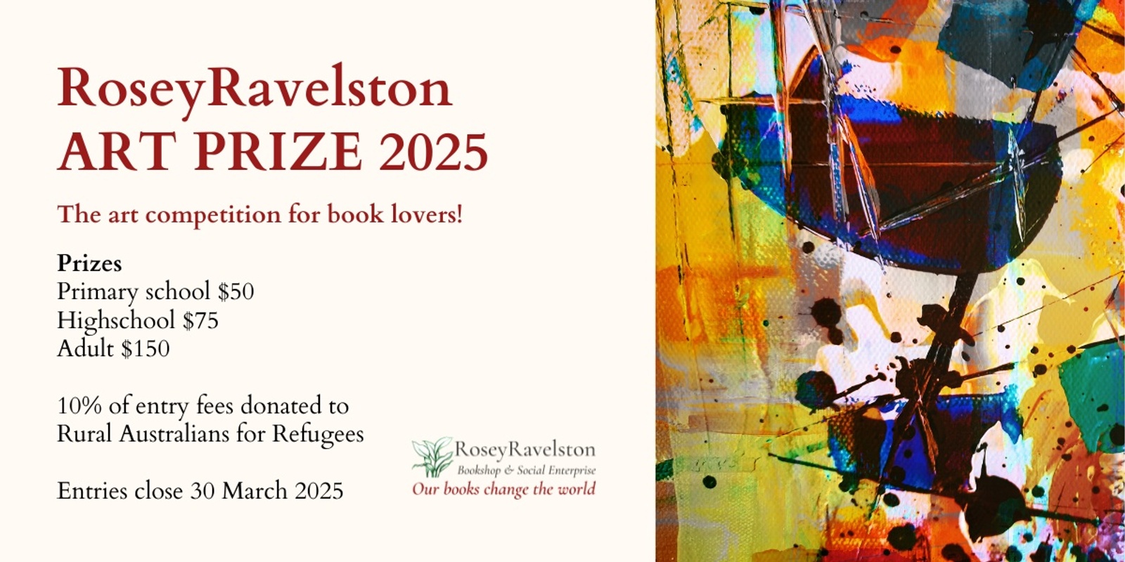 Banner image for RoseyRavelston Art Prize 2025