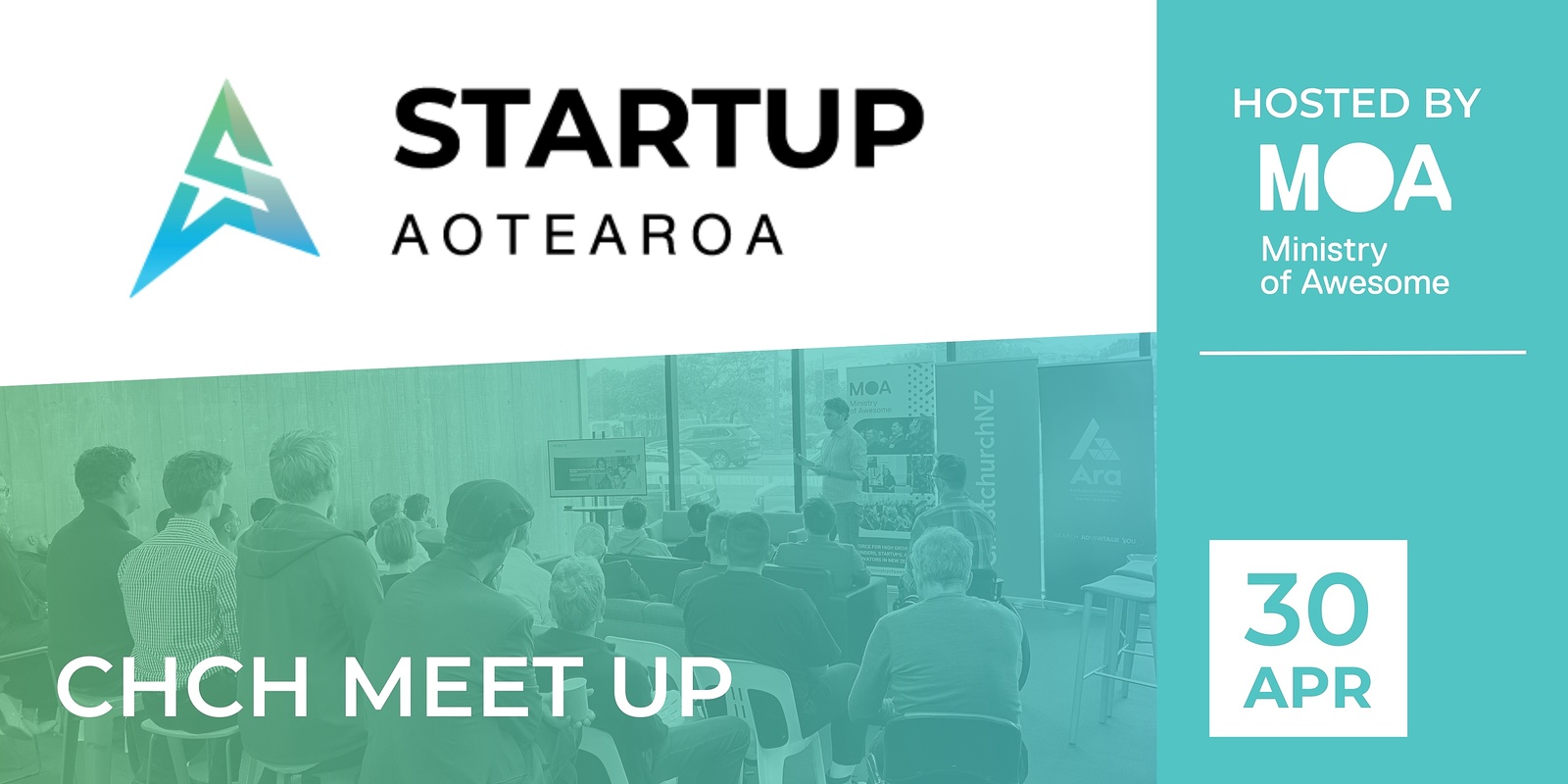 Banner image for Startup Aotearoa Meet Up - Christchurch - 30 April