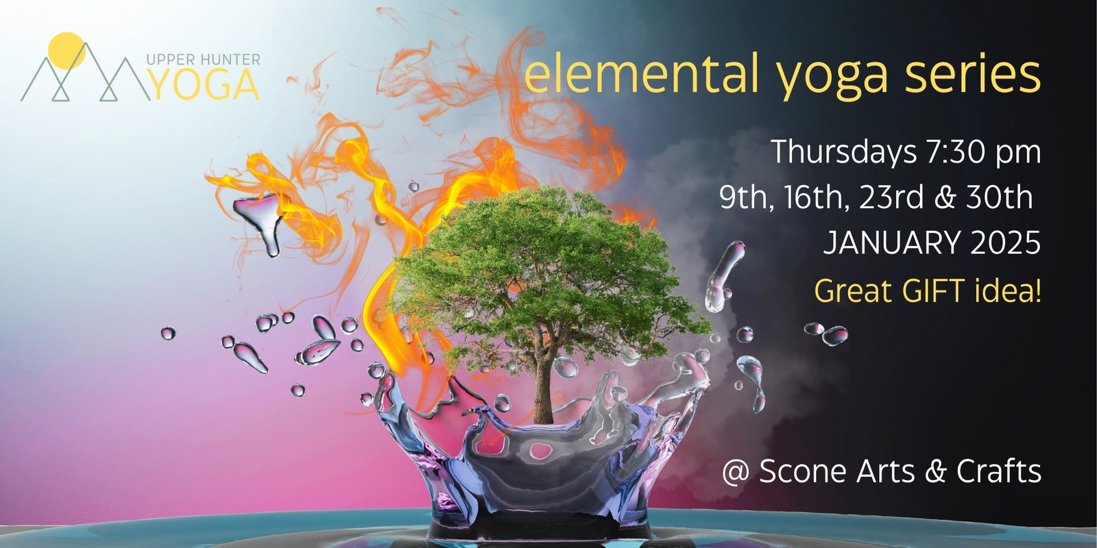 Banner image for Elemental Flow: Aligning with Nature in the New Year - A 4-Part Yoga Series