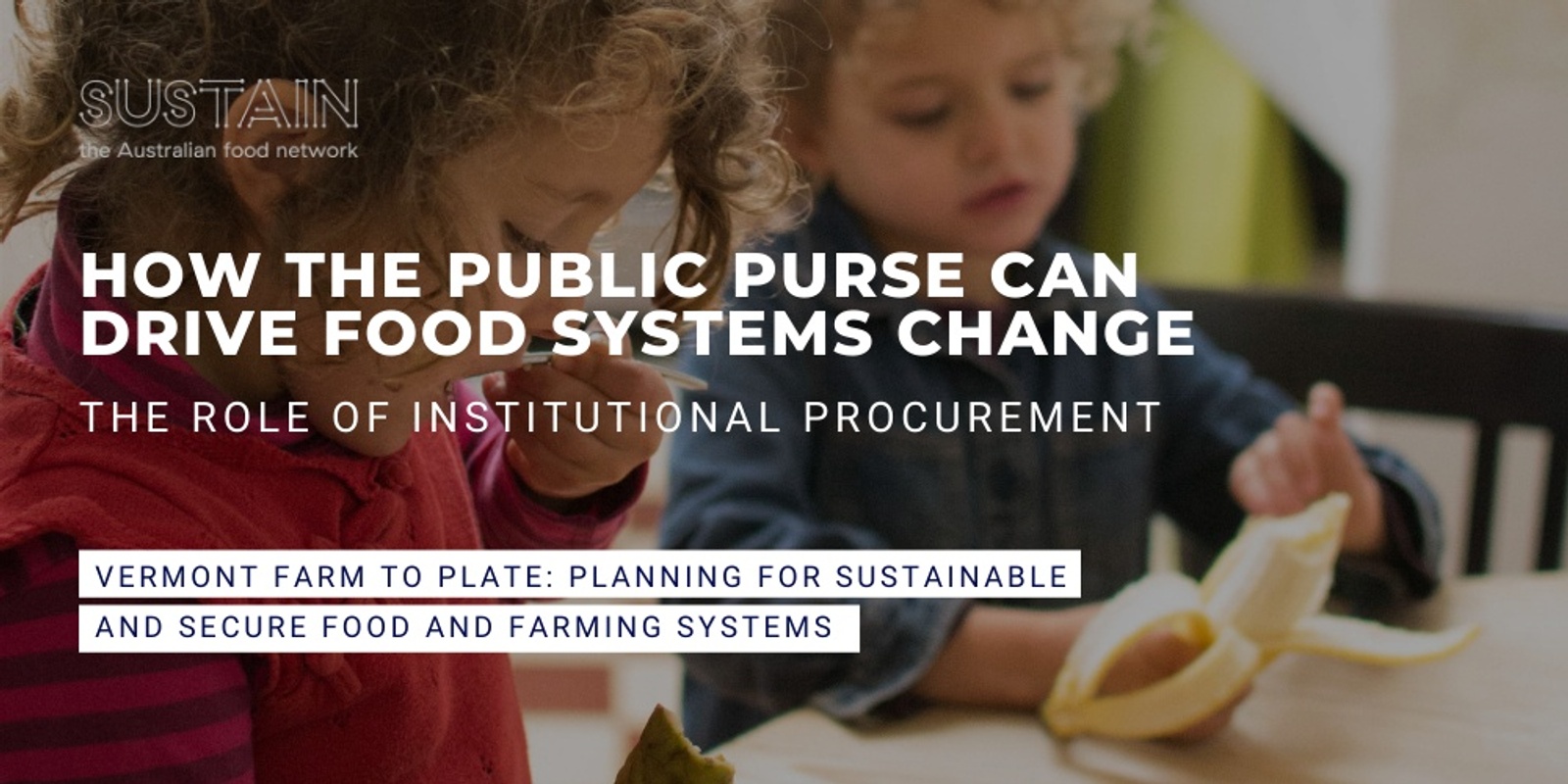 Banner image for How the Public Purse Can Drive Food Systems Change: The Role of Institutional Procurement