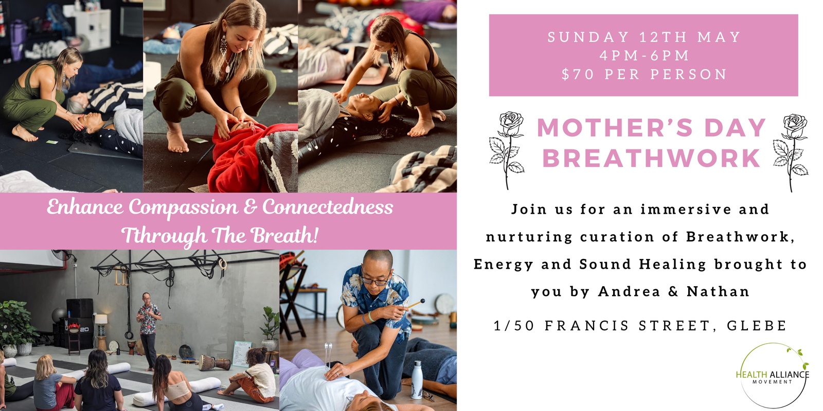 Banner image for Mother's Day Breathwork for Compassion & Connectedness