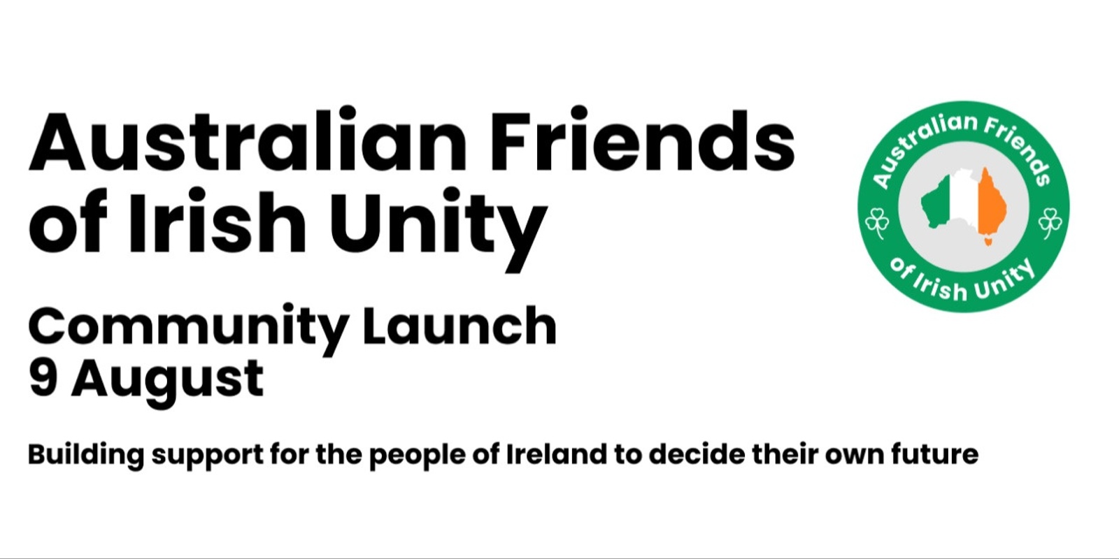 Banner image for Australian Friends of Irish Unity Launch