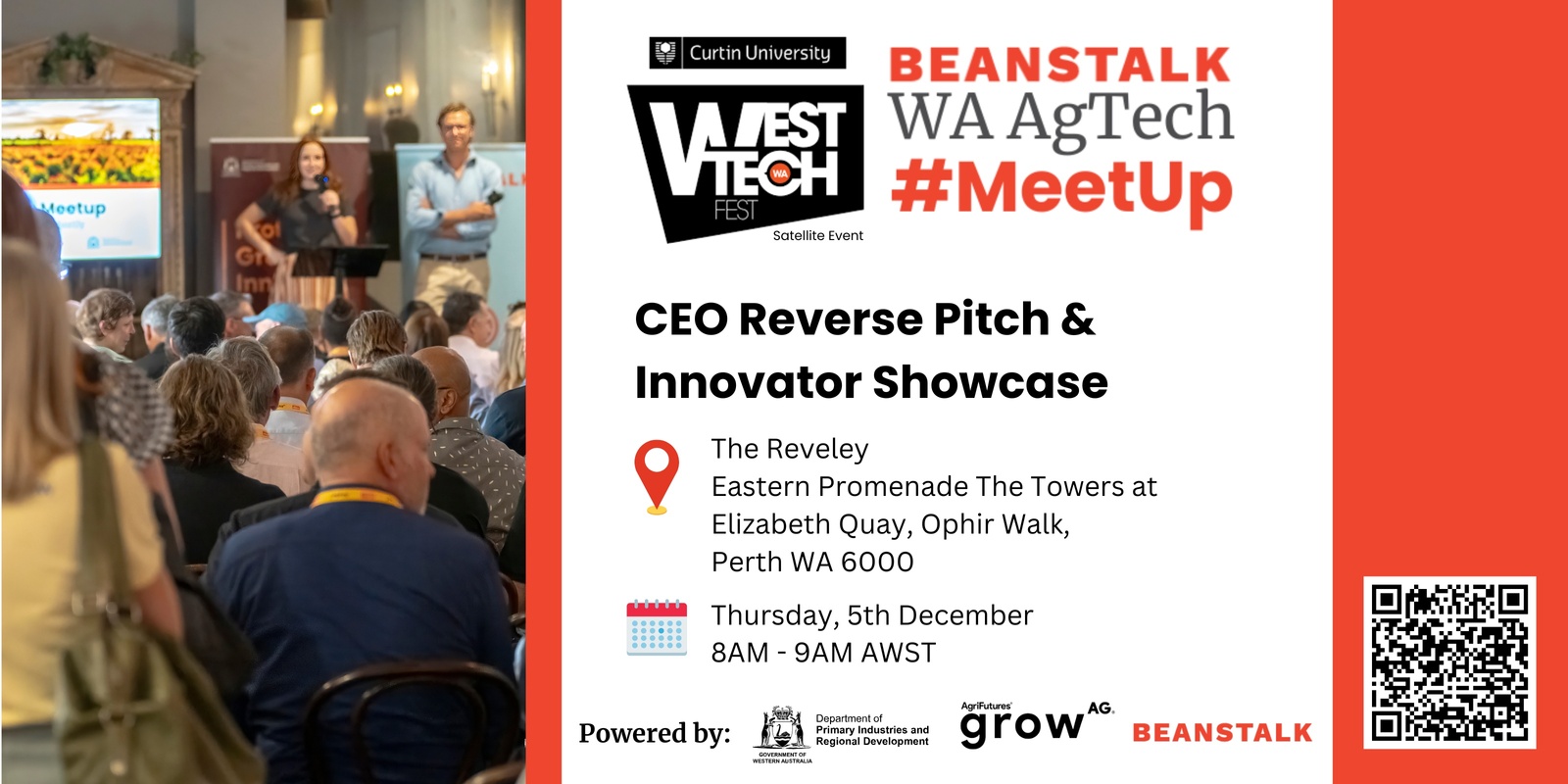 Banner image for WA Agtech Meetup: CEO Reverse Pitch & Innovator Showcase