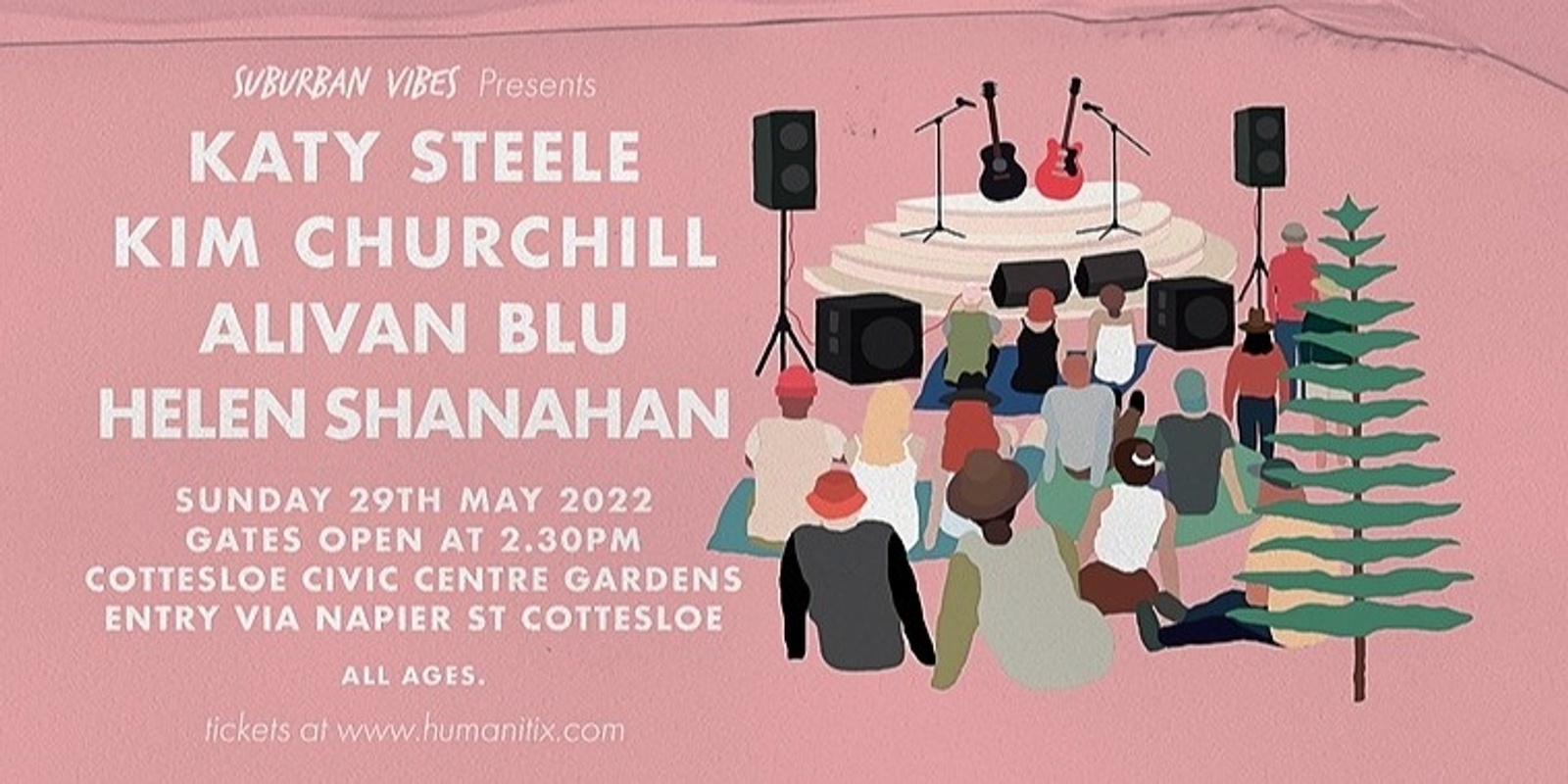 Banner image for Suburban Vibes Presents Katy Steele & Kim Churchill w/Guests