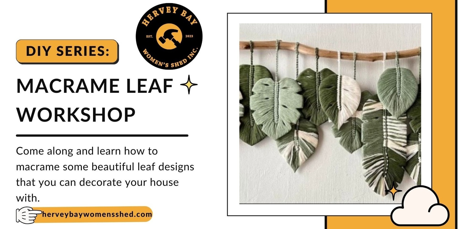 Banner image for Macrame Leaf Workshop