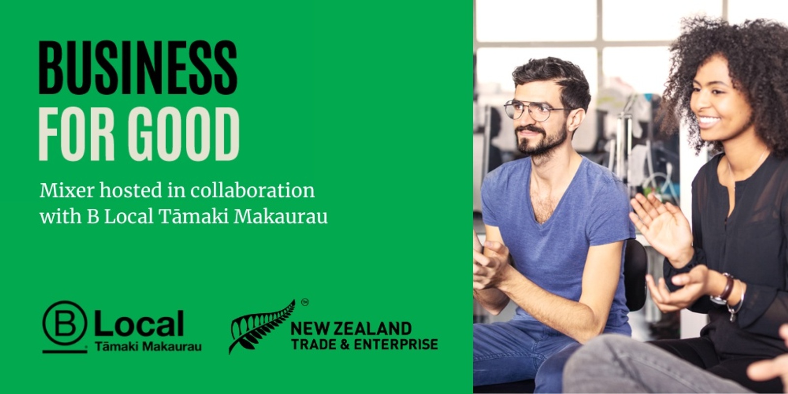 Banner image for Business for Good mixer - NZTE x B Local