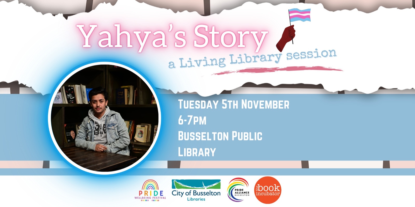 Banner image for Yahya's Story - a Living Library Session @ Busselton Library