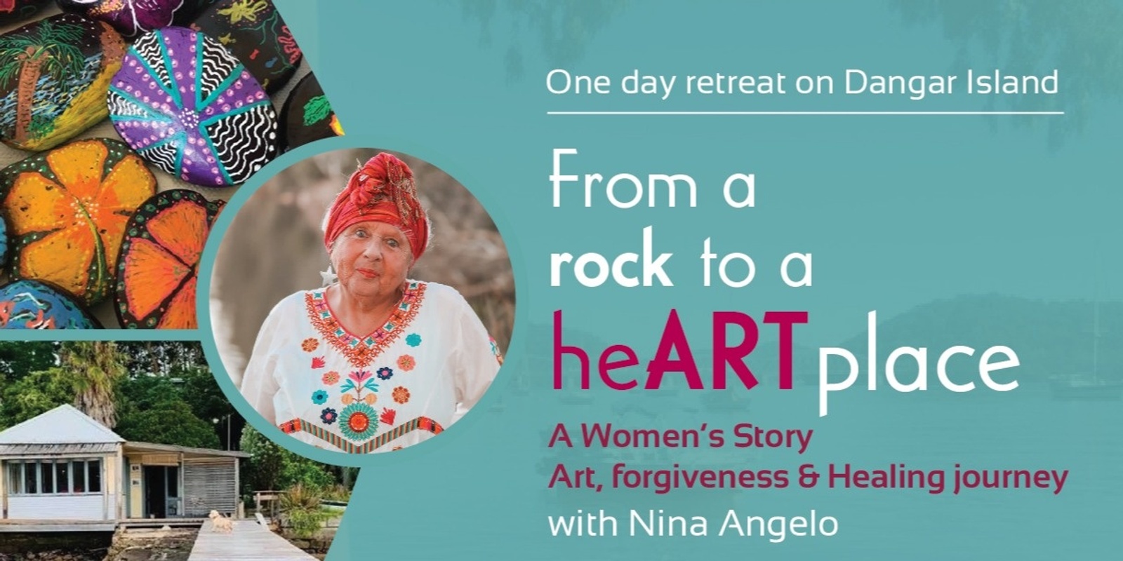 Banner image for From a Rock to a HeART Place - One Day Creative Arts Retreat for Women