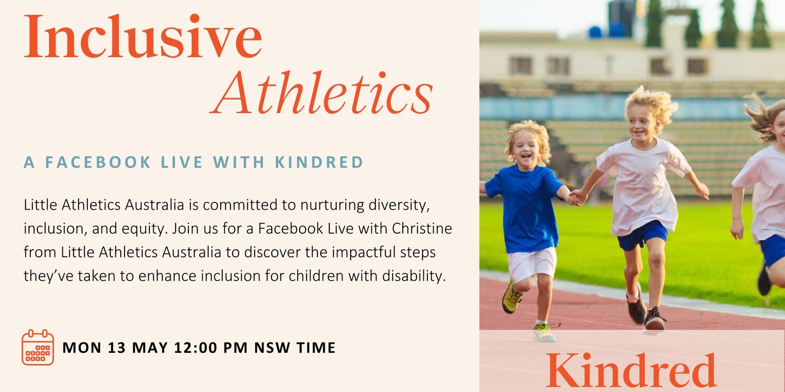 Banner image for Inclusive Athletics: A Facebook Live Discussion