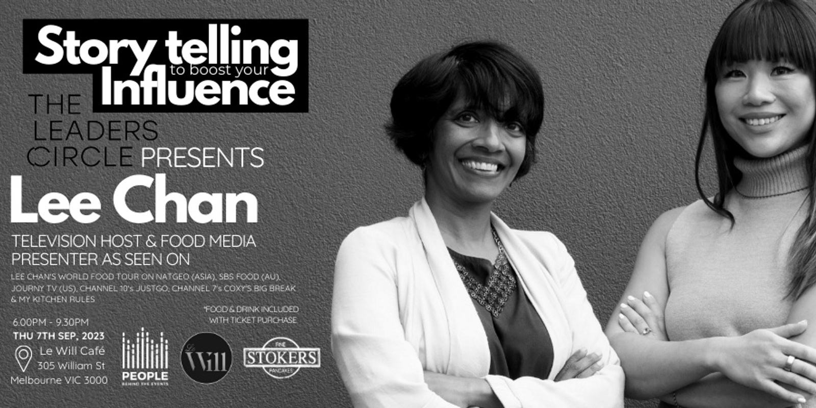 Banner image for The Leaders Circle presents : Storytelling to Boost your Influence with Lee Chan