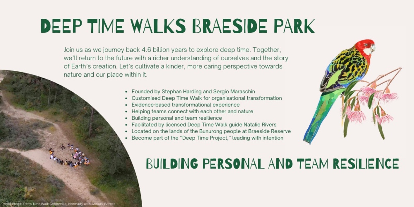 Banner image for Organisation Deep Time Nature Walk Braeside Park