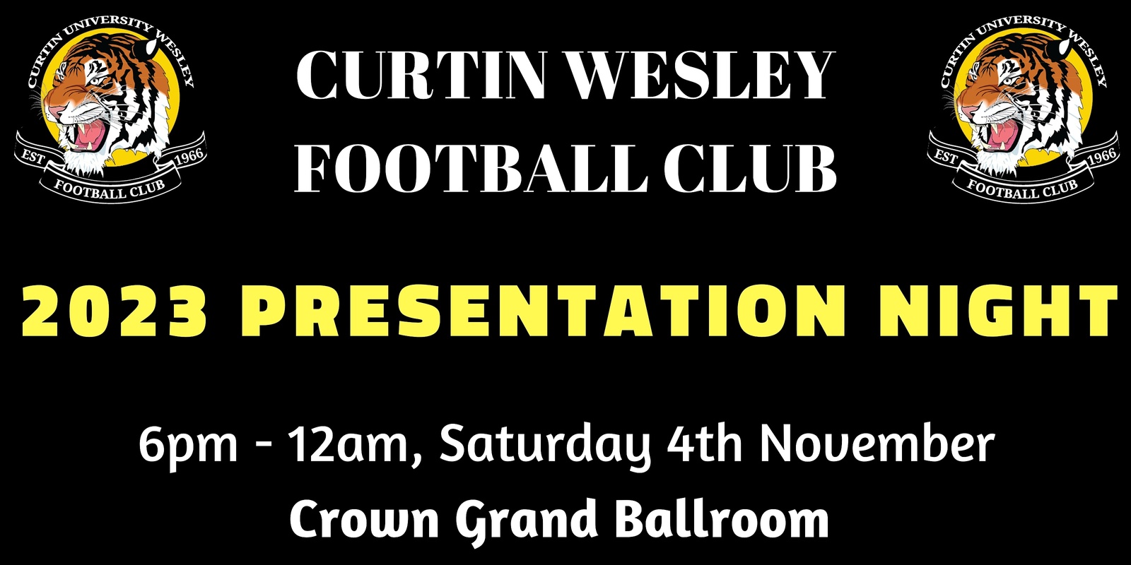 Banner image for Curtin Uni Wesley Football Club Presentation Night 2023