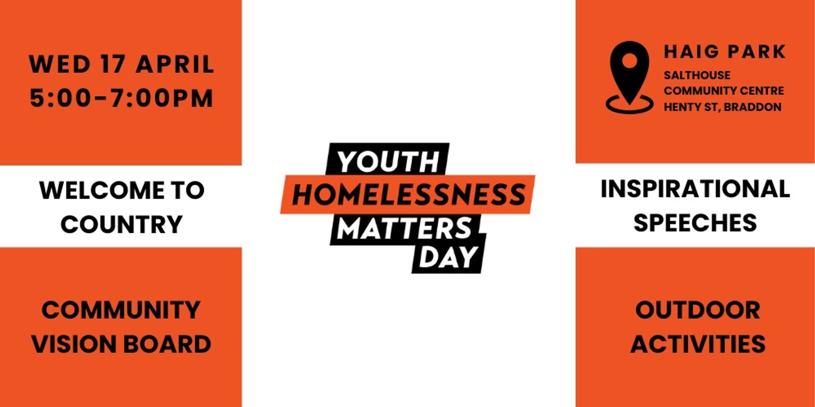 Banner image for Youth Homelessness Matters Day 2024