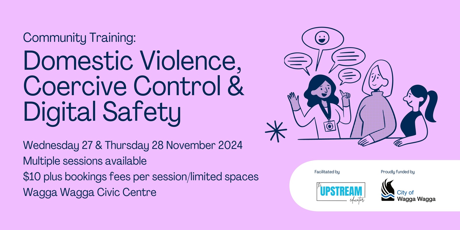 Banner image for Community Training: Domestic Violence, Coercive Control & Digital Safety