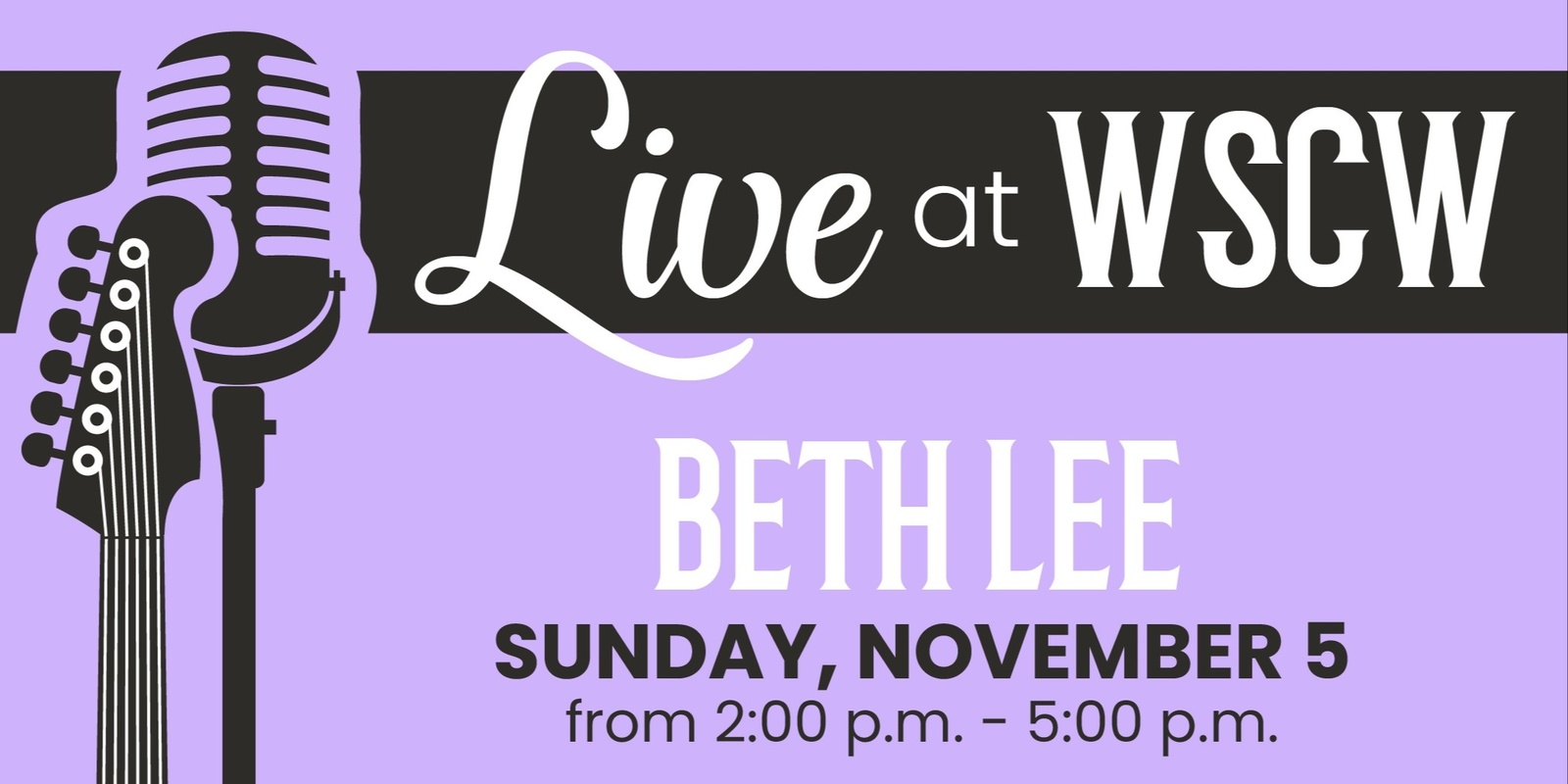 Banner image for Beth Lee Live at WSCW November 5