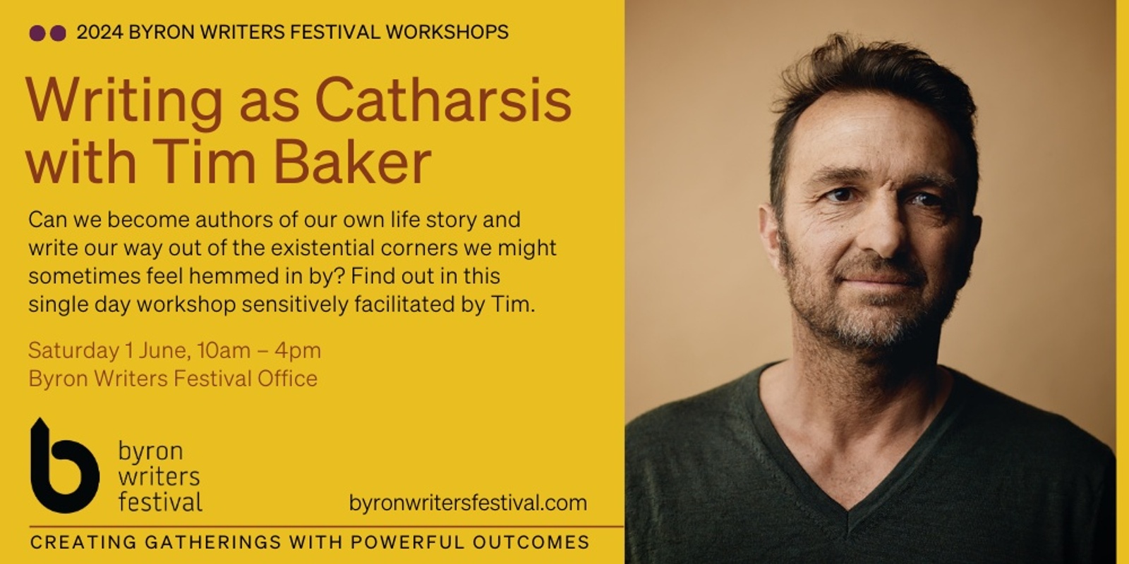 Banner image for Writing as Catharsis with Tim Baker