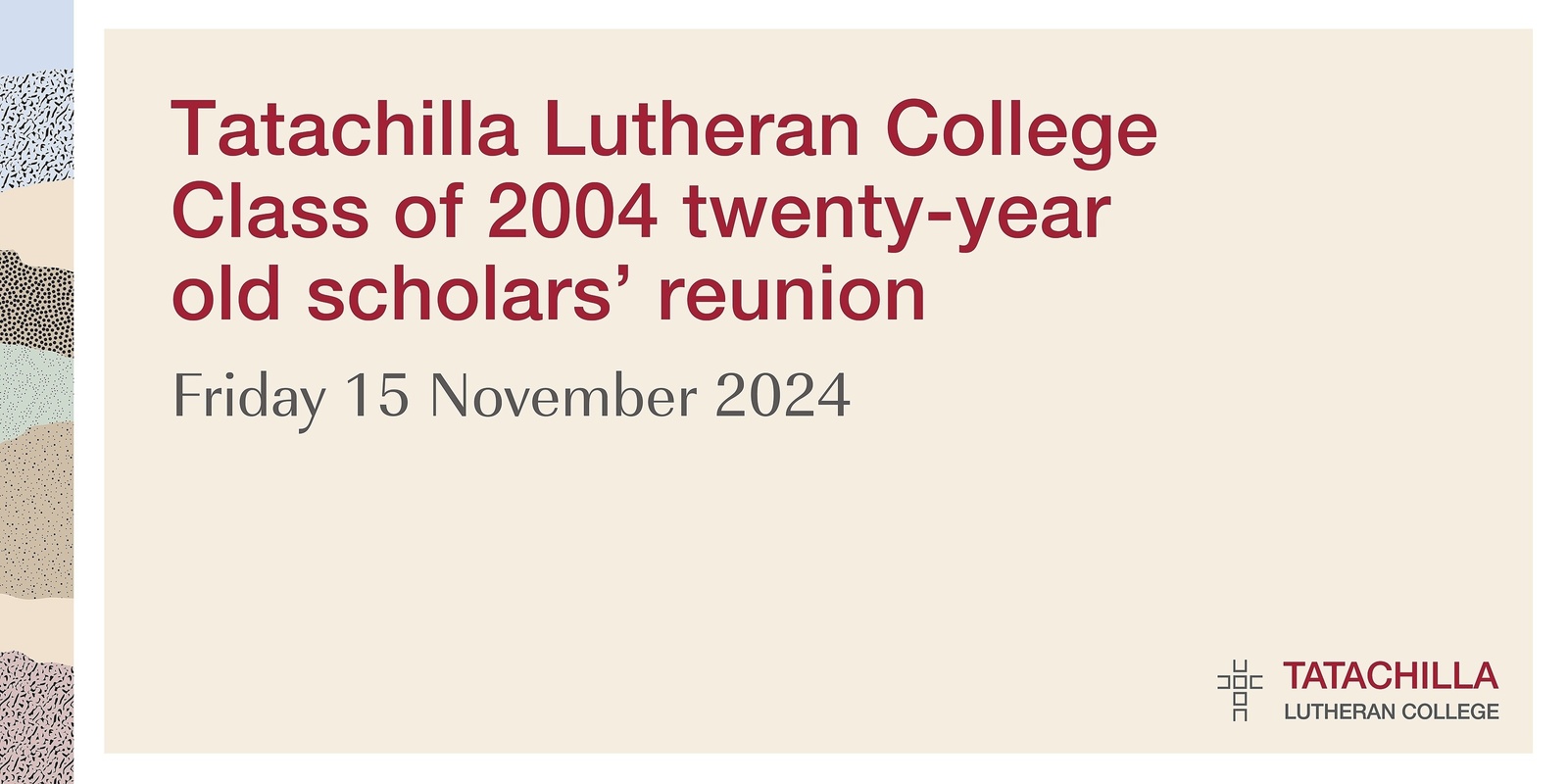 Banner image for Class of 2004 - 20-year Old Scholars Reunion