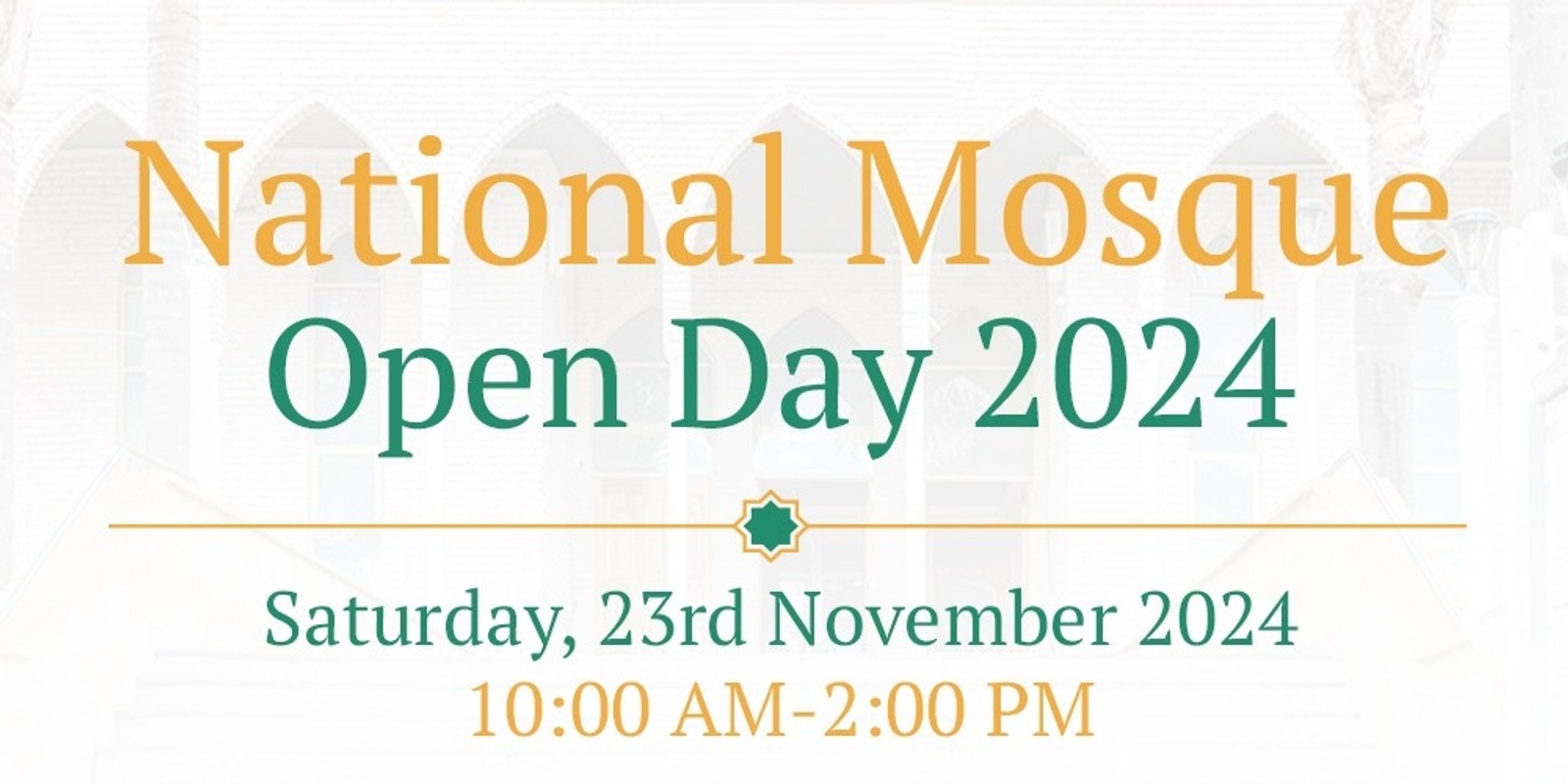 Banner image for National Mosque Open Day 2024