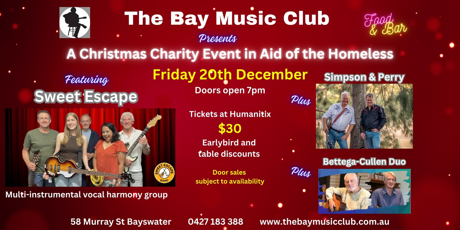 Banner image for Christmas Charity Show in aid of the homeless