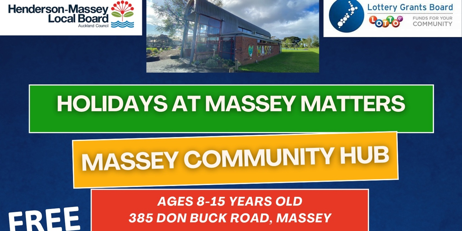 Banner image for Holiday Program at Massey Community Hub