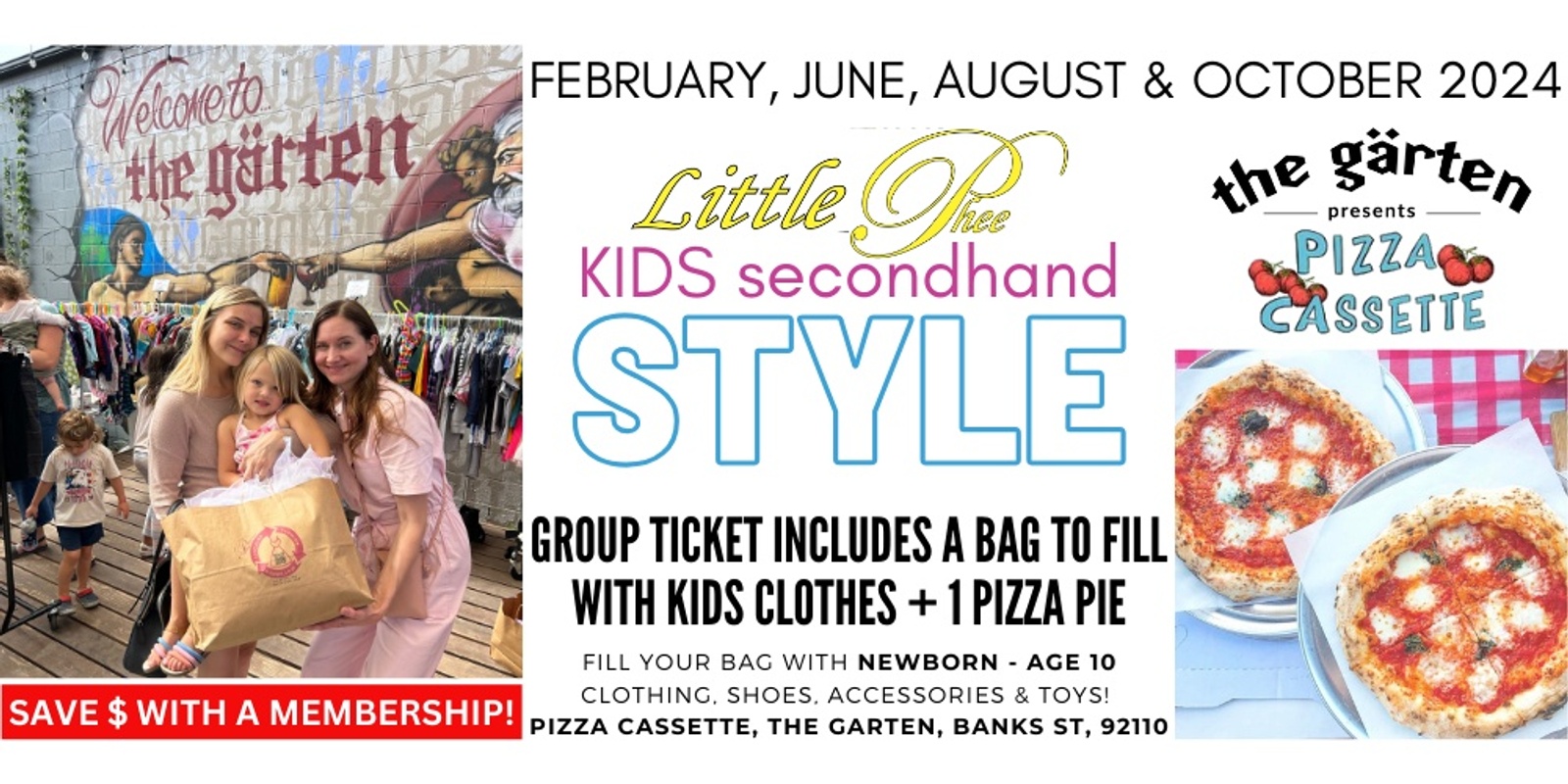 Banner image for Little Phee Kids Secondhand Fashion & Pizza Event