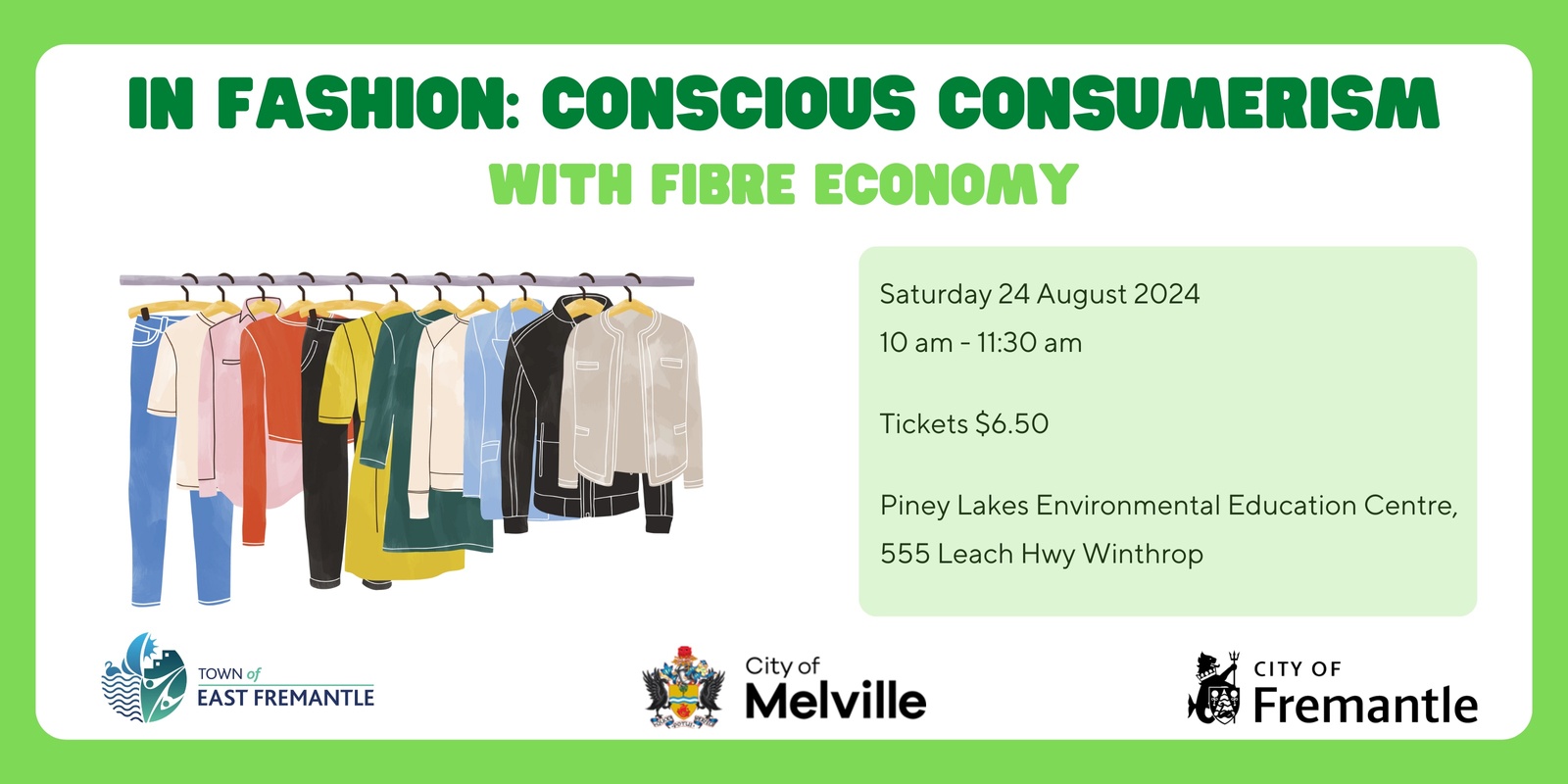 Banner image for In Fashion: Conscious Consumerism with Fibre Economy