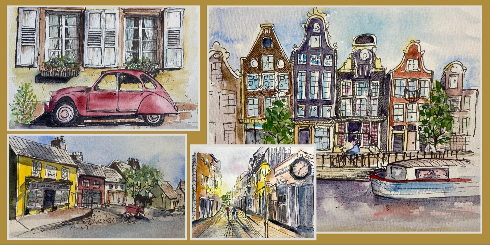 Banner image for Ink and Watercolour Wash: Street Scenes