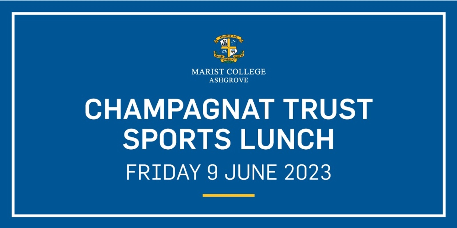 Banner image for 2023 Champagnat Trust Sports Lunch