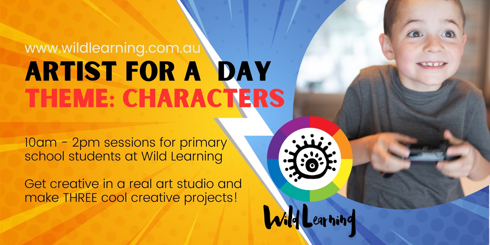 Banner image for Kids! Be an Artist for a Day - CHARACTERS