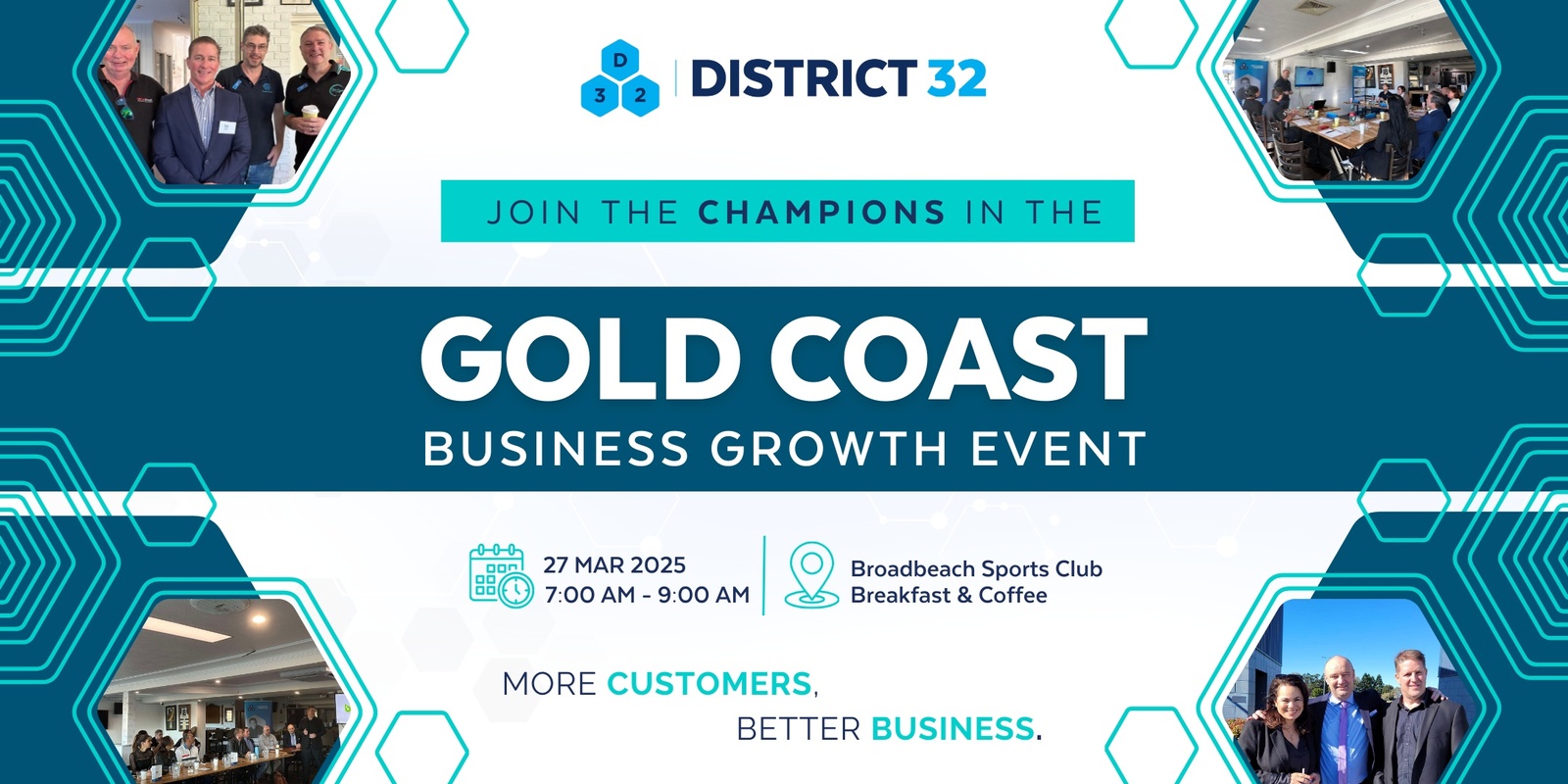 Banner image for District32 Business Networking Gold Coast – Champions- Thu 27 Mar