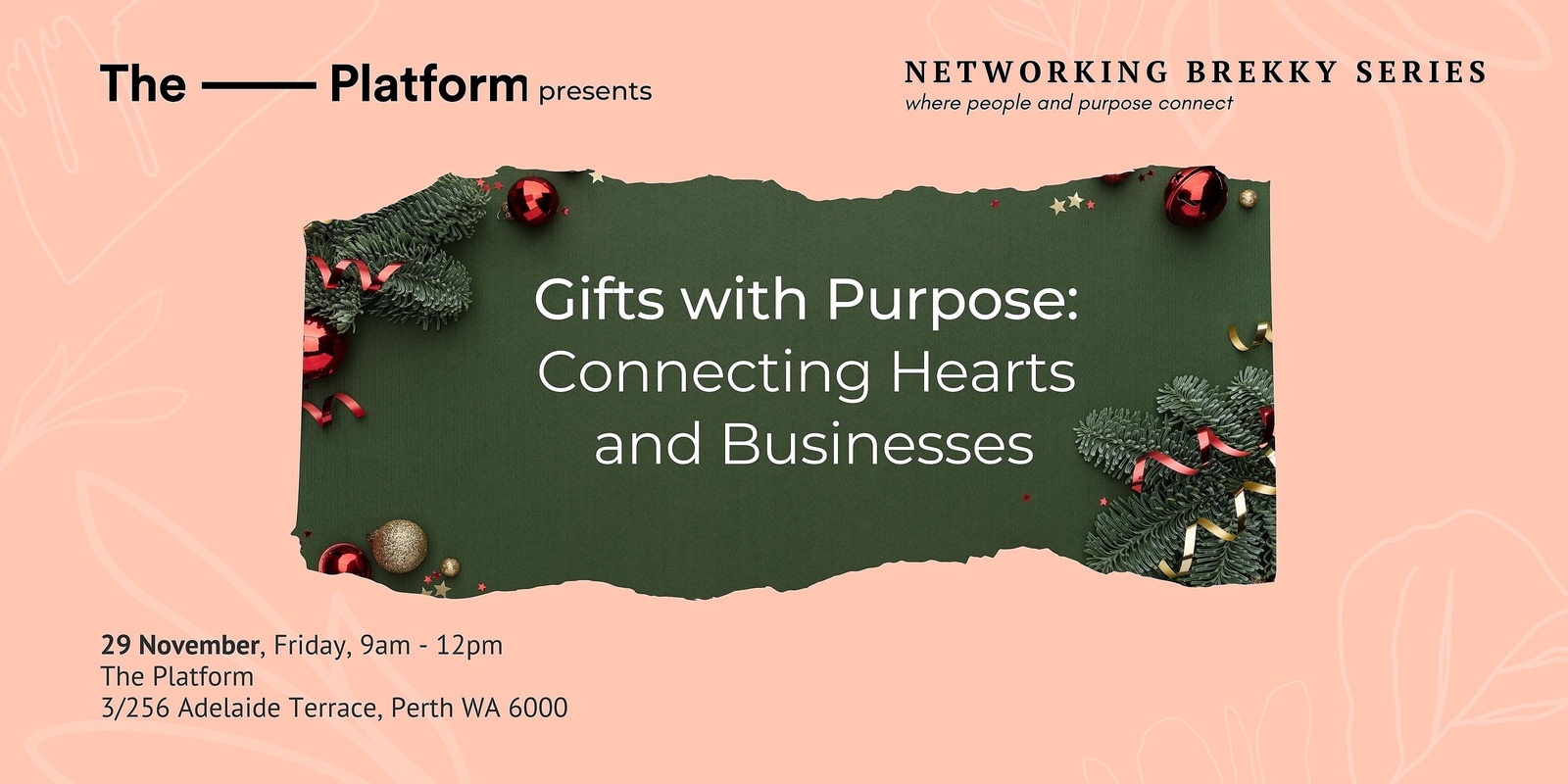 Banner image for Gifts with Purpose: Connecting Hearts and Businesses