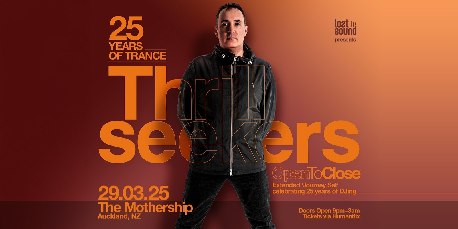 Banner image for The Thrillseekers (25 Years of Trance - Open to Close) | Lost In Sound Third Birthday Celebration