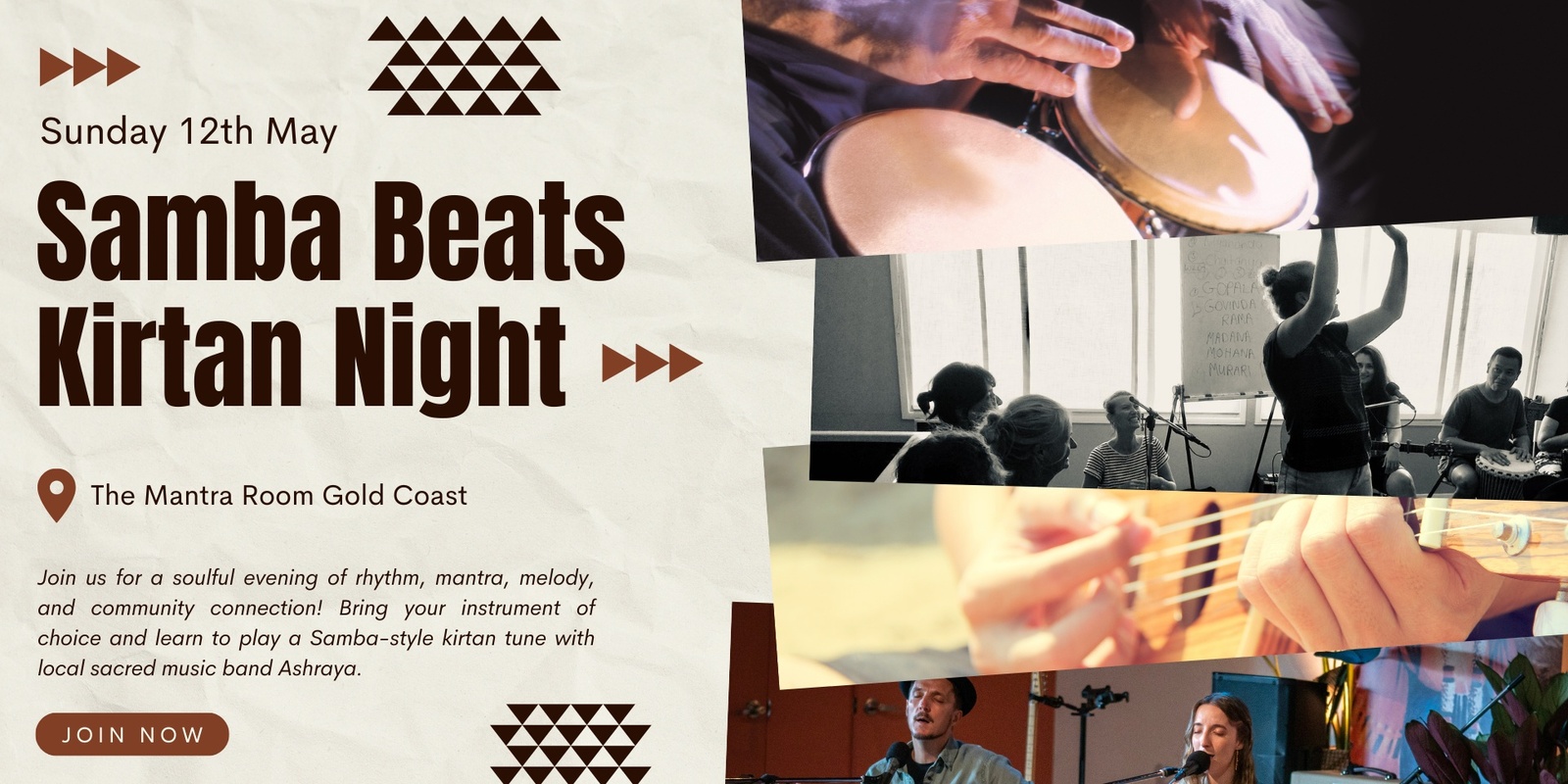 Banner image for Samba Beats Kirtan Night