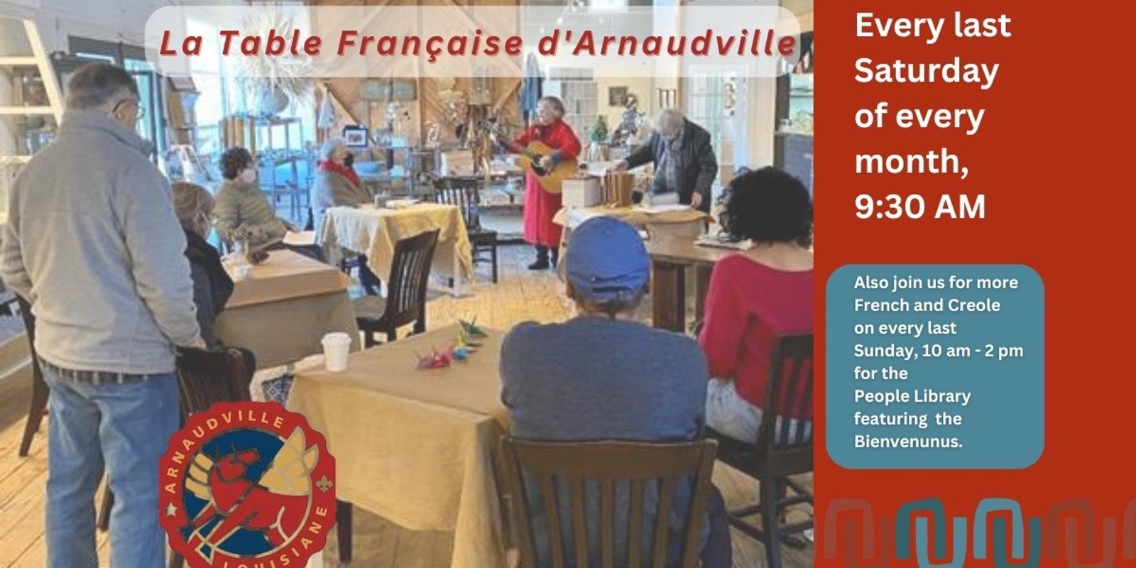 Banner image for La Table Française d'Arnaudville