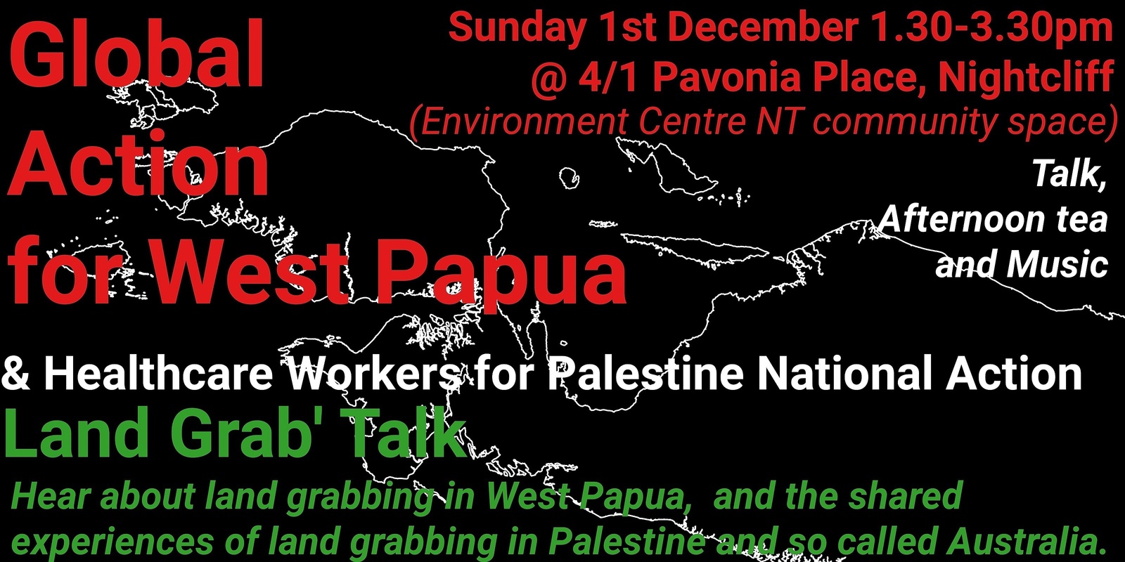 Banner image for West Papua Global Day of Action and Healthcare Workers for Palestine National Day of Action