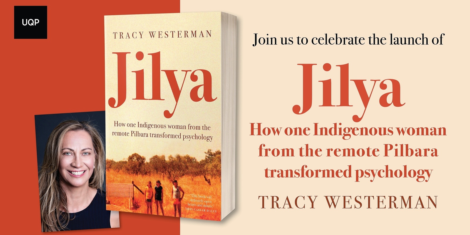 Banner image for Launch of Jilya by Dr Tracy Westerman