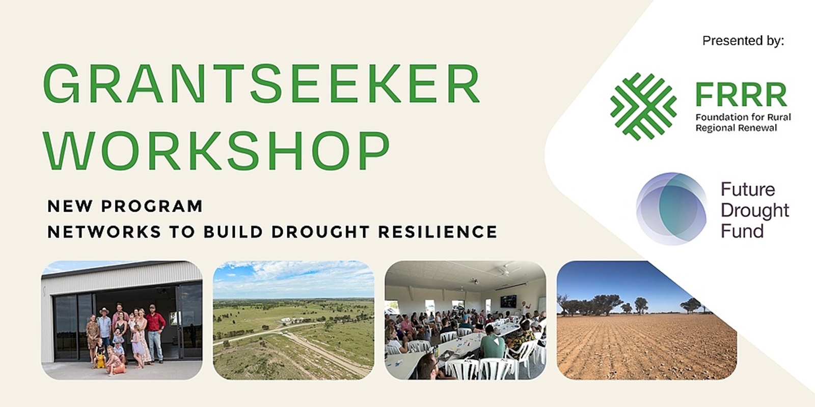 FRRR Grantseeker Workshop - New Program - Networks to Build Drought Resilience 