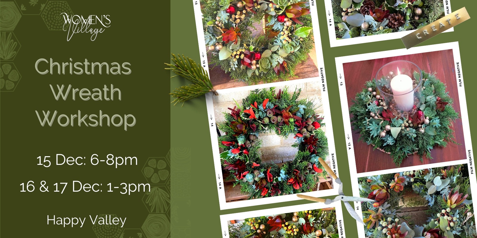Banner image for Christmas Wreath Workshop 2023