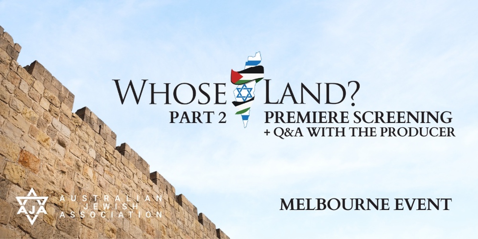 Banner image for MELBOURNE: Whose Land? Part 2 - Australian Premiere with Hugh Kitson & Col Richard Kemp