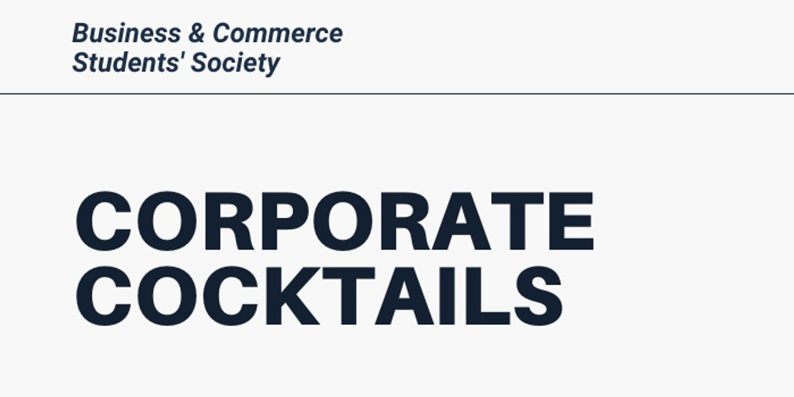 Banner image for Corporate Cocktails